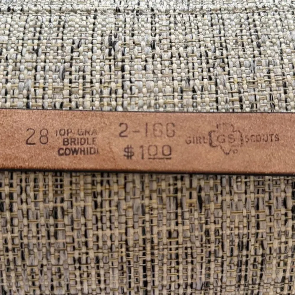 Vintage & NEW Girl Scouts leather belt